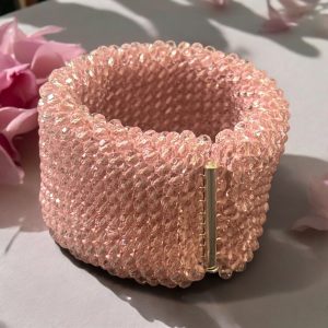 Alluring Crystal Cuff – Handcrafted Bohemian Glamour by Sarah Valley