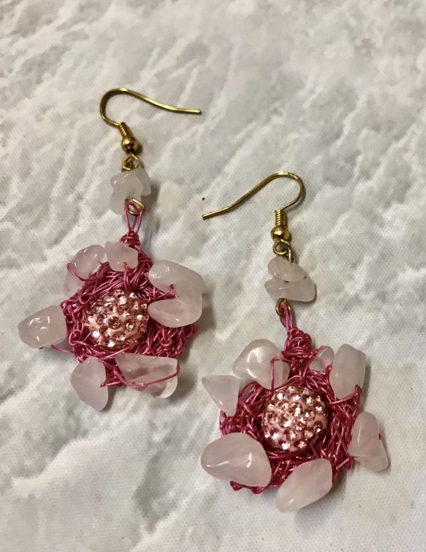 Bird Nest Gemstone Earrings - Image 3