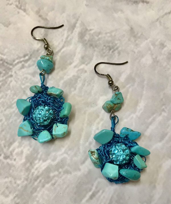Bird Nest Gemstone Earrings – Nature's Poetry by Sarah Valley