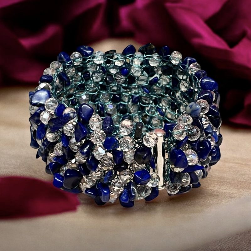 Gemstone Crystal Cuff – Exclusive Artisan Jewelry by Sarah Valley