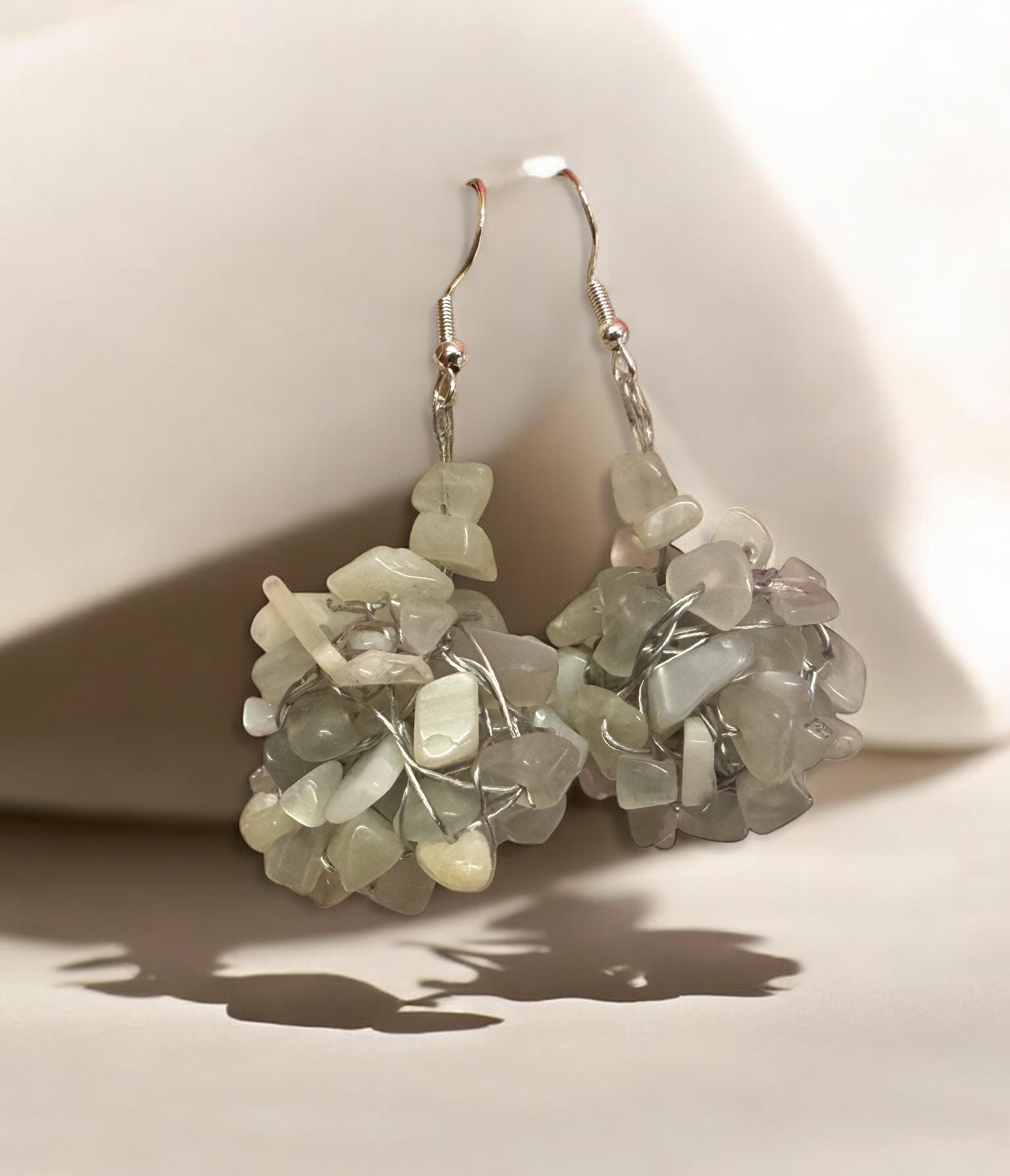 Gemstone Drop Earrings - Image 2