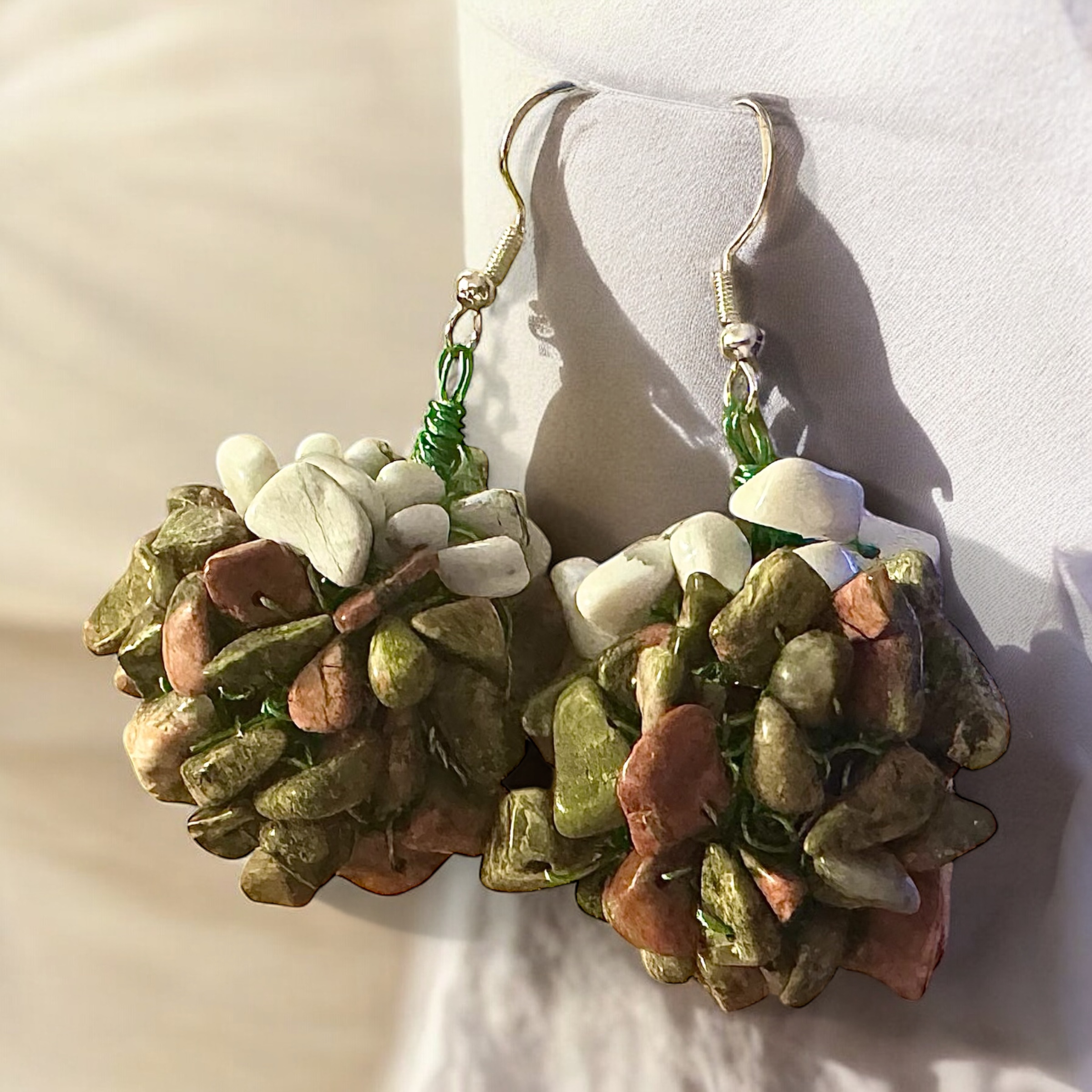 Gemstone Drop Earrings - Image 5