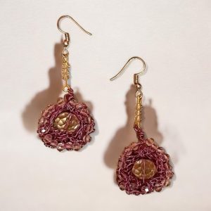 Bird Nest Crystal Earrings – Enchanted Radiance by Sarah Valley