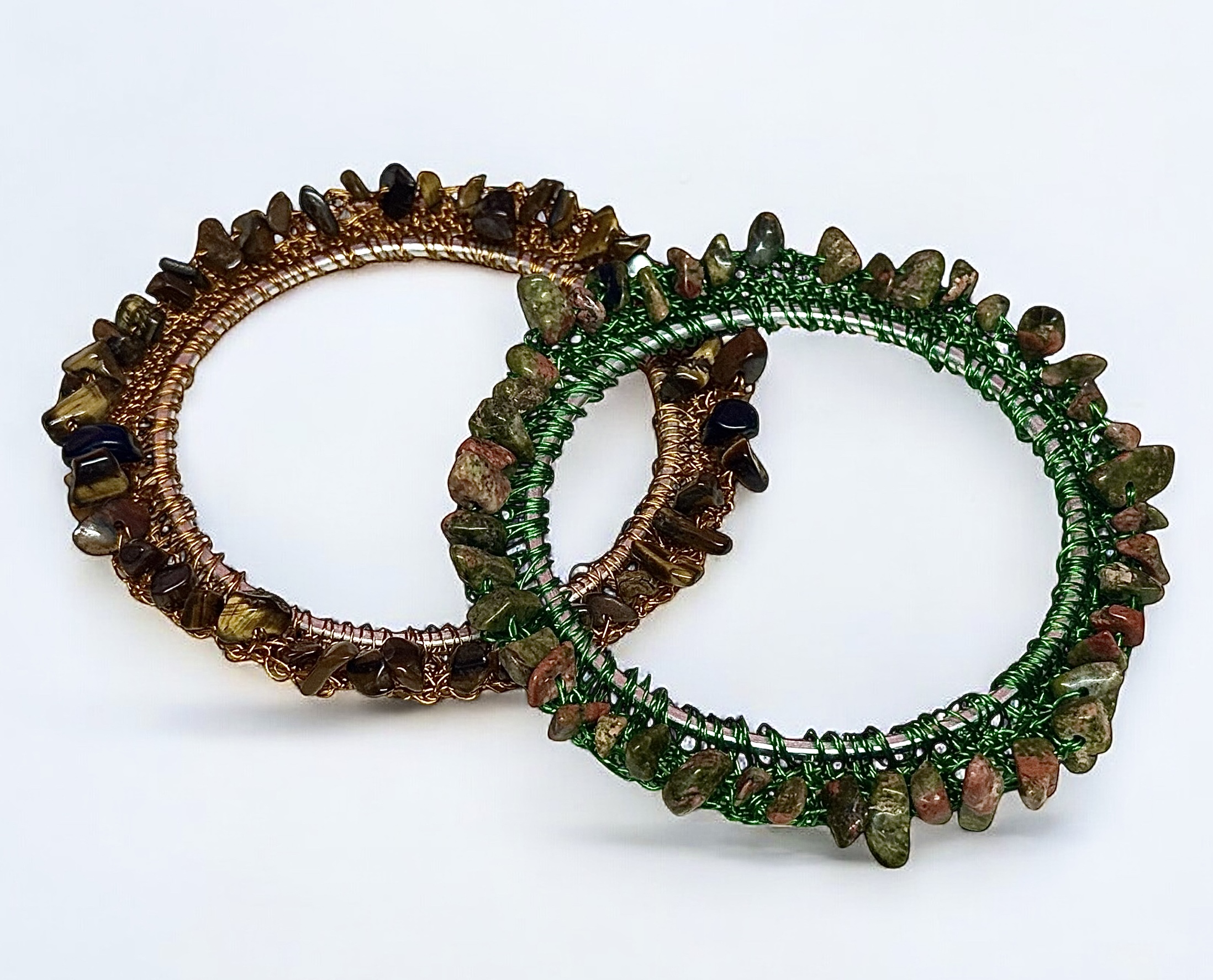 Gemstone Double Bangle Set - Image 2