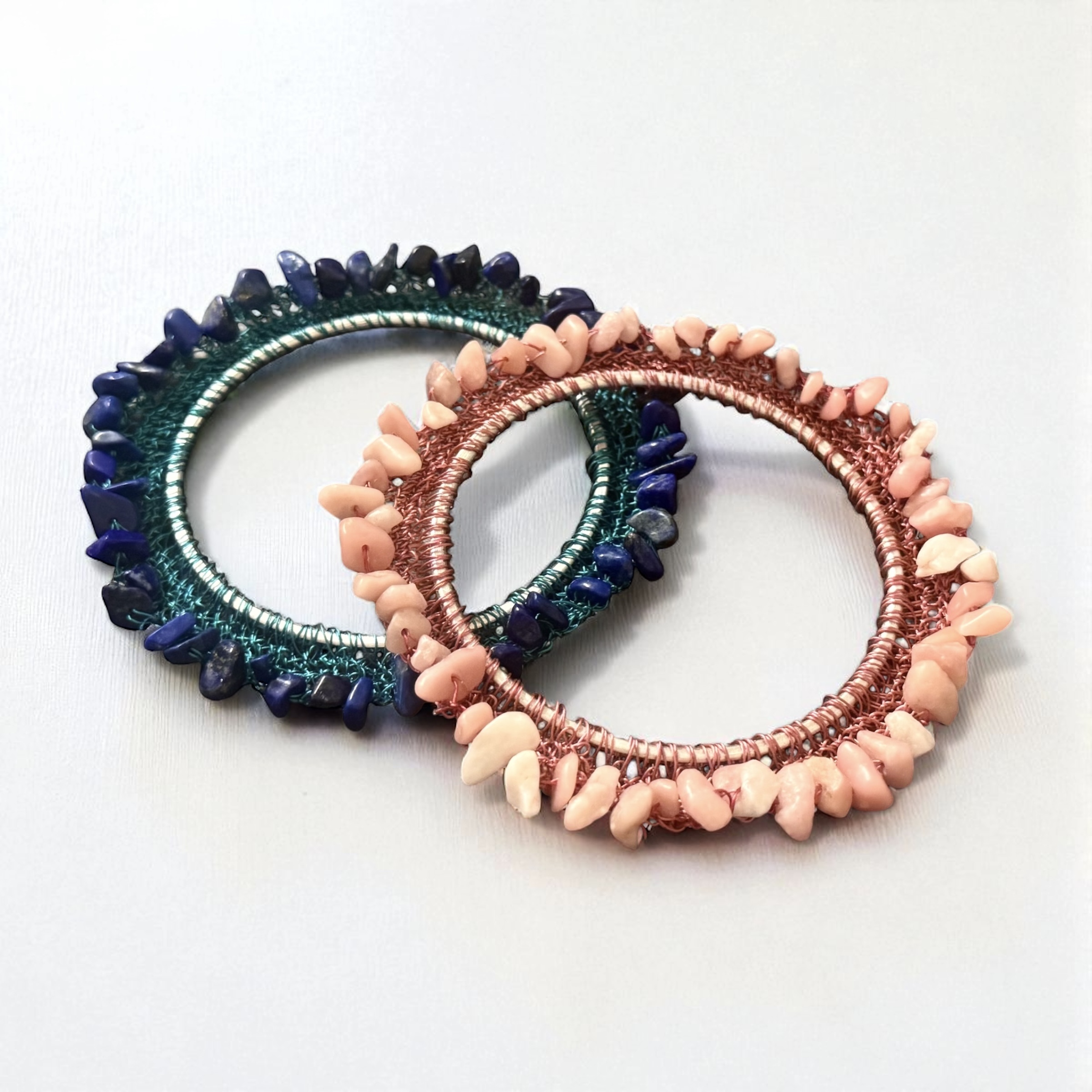 Gemstone Double Bangle Set - Image 6