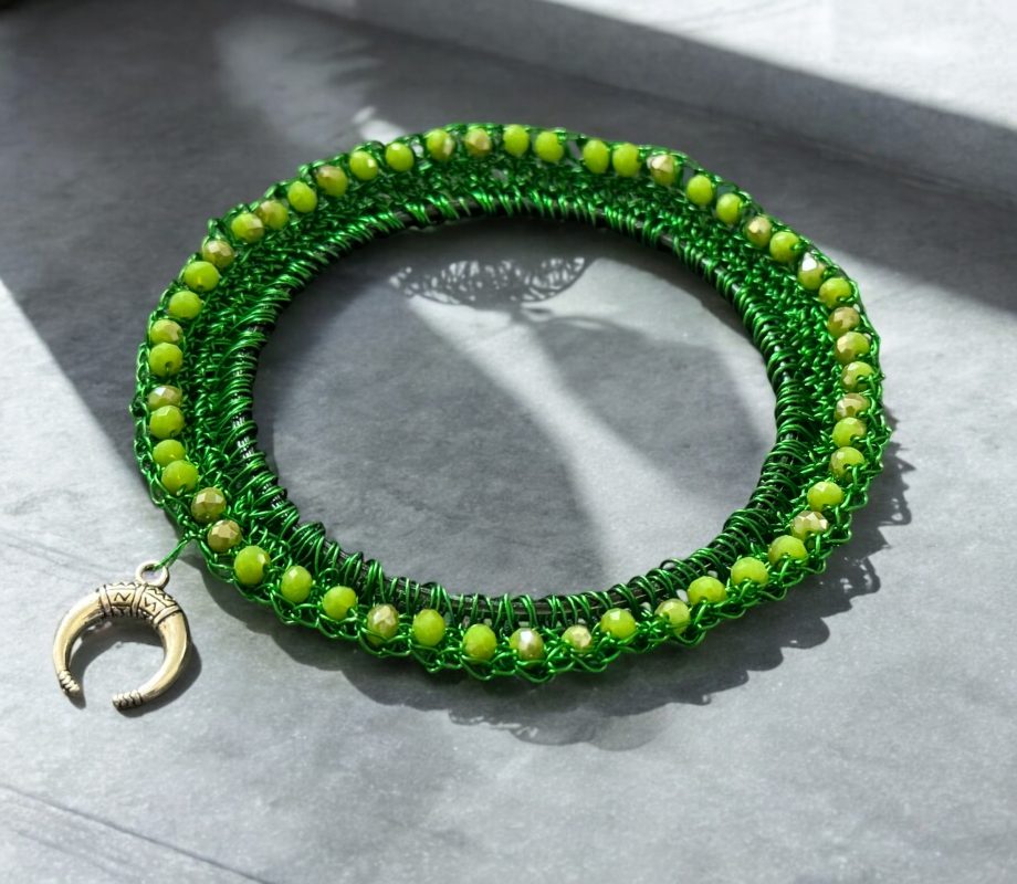 Moon Phase Crystal Bangle