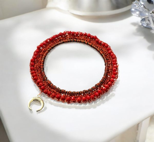 New Moon Phase Crystal Bangle - Image 3