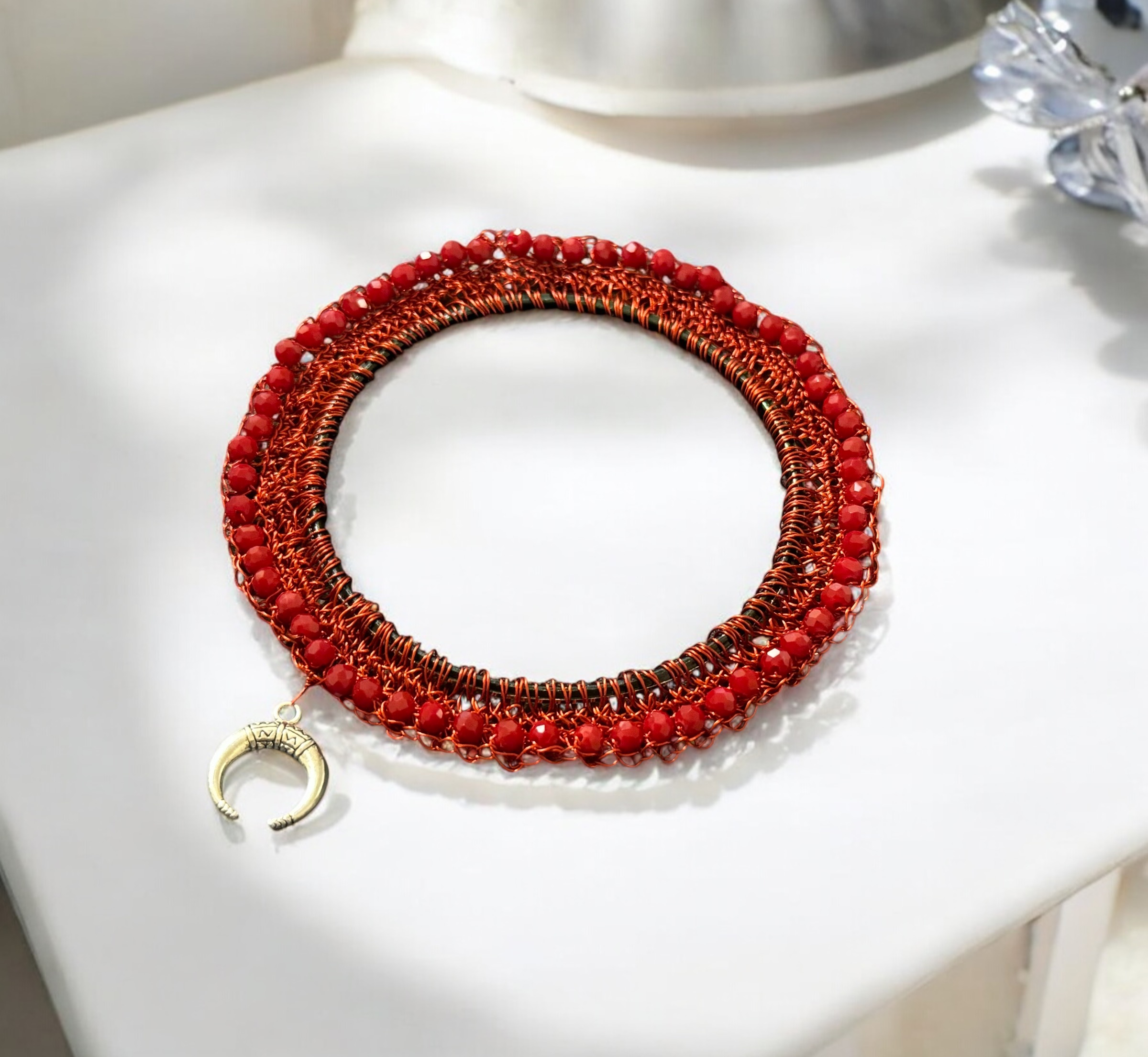 New Moon Phase Crystal Bangle - Image 3