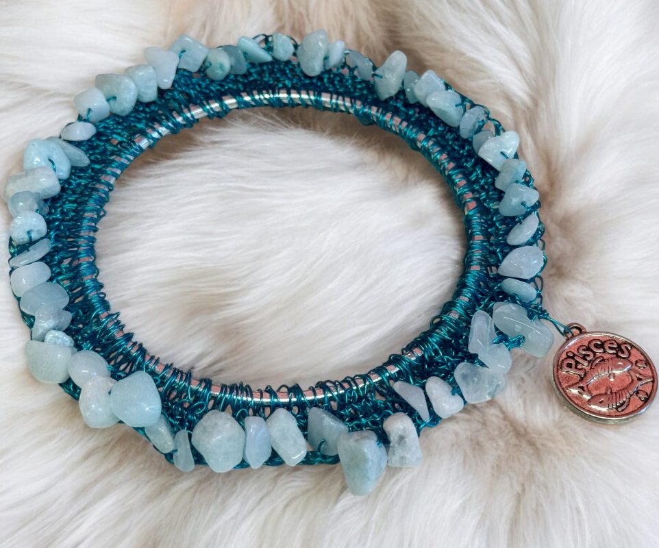 Zodiac Gemstone Bangle – Celestial Harmony by Sarah Valley