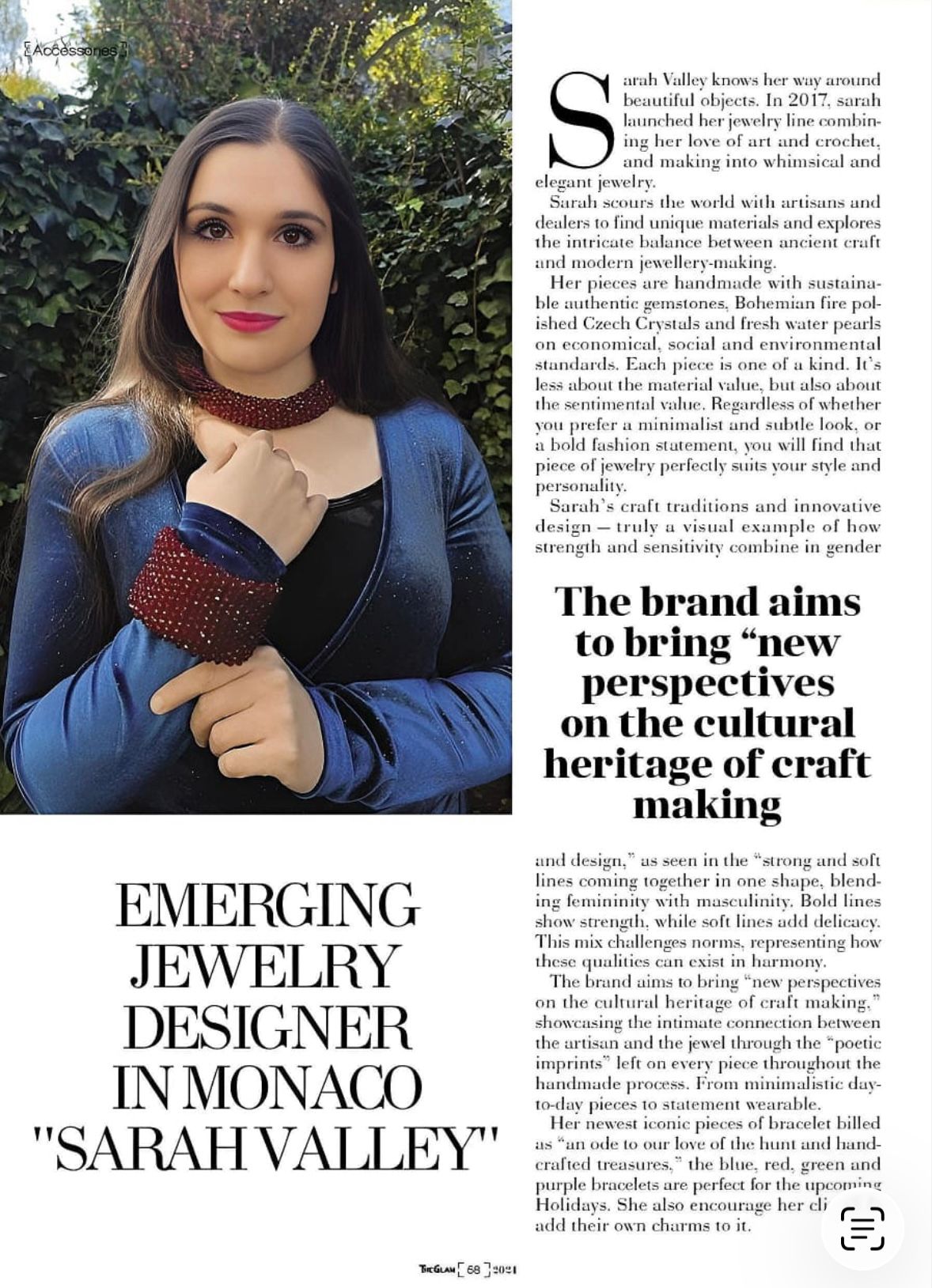 Sarah Valley featured in Vogue wedding feature