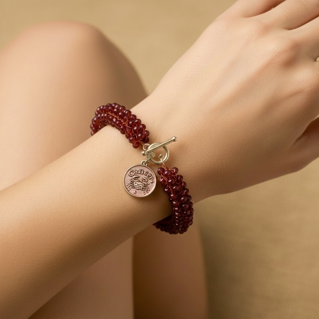 Gemstone Zodiac Bracelet | Cancer
